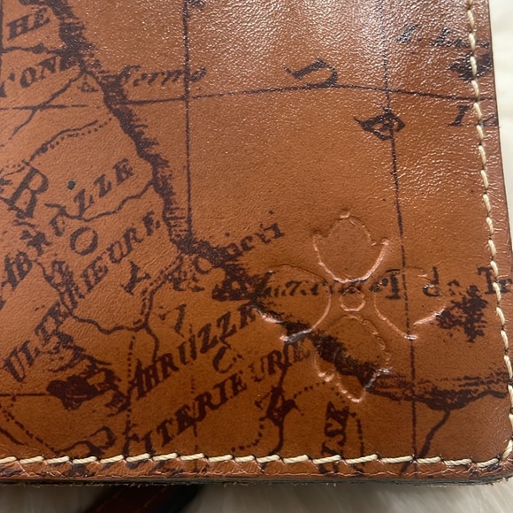 PATRICIA NASH Riot Rust Signature Map Leather Crossbody bag - Picture 10 of 16